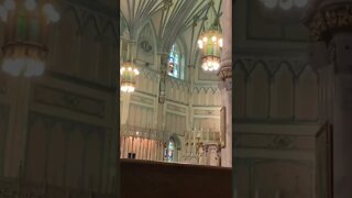 Walking inside a giant church