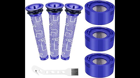 2 HEPA + 4 Pre Replacement Filters for Dyson V8+, V8, V7