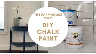 MAKE YOUR OWN CHALK PAINT + PAINTING WITH CHALK PAINT