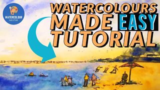 Easy Watercolour Painting for Beginners Step By Step