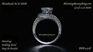 BBR-530E Engagement Ring By Blooming Beauty Ring Company