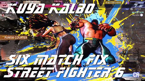 Kuya Kalbo Six Match Fix with Chun Li on Street Fighter 6 as Puyat 03-24-2024