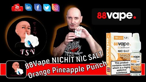 88Vape NICHIT Nic Salt Orange Pineapple Punch
