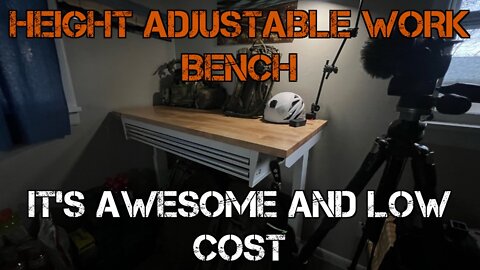 Height Adjustable Work Bench for Reloading