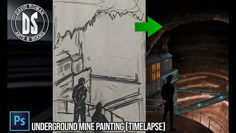 Underground Mine Digital Painting [Timelapse]