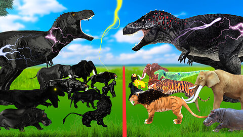 Prehistoric ARK Animals vs Prehistoric Mammals vs Dinosaur vs Woolly Mammoth Animal Epic Pro Battle