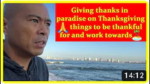 Giving thanks in paradise on Thanksgiving🙏 things to be thankful for and work towards🏝️