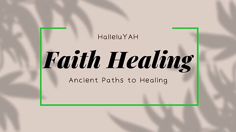 Bible Healing: 𝐀𝐧𝐜𝐢𝐞𝐧𝐭 𝐇𝐞𝐚𝐥𝐢𝐧𝐠 𝐑𝐞𝐦𝐞𝐝𝐲