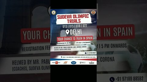 IT'S TIME FOR THE FIRST TRIAL! Sudeva Olimpic DELHI trials.