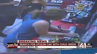 Police search for stolen car with 3-year-old inside