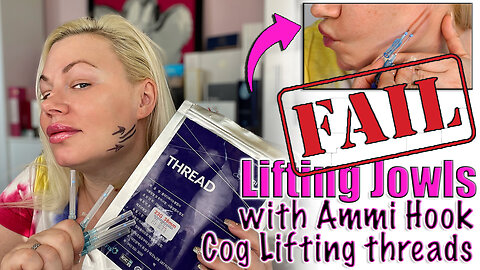 Fail - Attempting to lift Jowls w/ Ammi Hook Cog Threads, Glamcosm | Code Jessica10 Saves you money