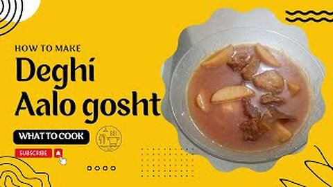 Deghi aloo gosht recipe