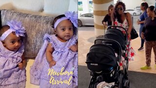 Amara La Negra Travels To Work With The Twins For The 1st Time! 📸