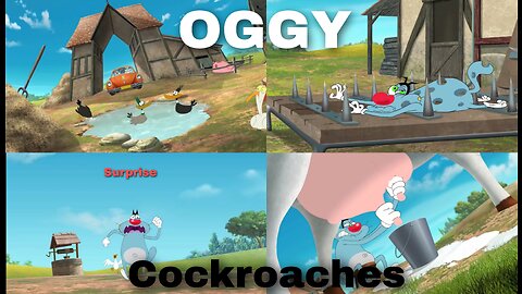 Oggy funny and the Cockroaches very laugh