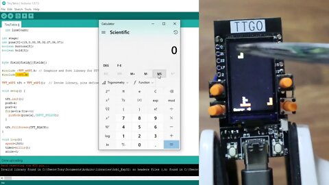 Tiny Tetris - How to hack - ESP32 / Arduino