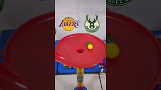 Bucks vs Lakers: NBA Playoffs Marble Race | According to Marbles