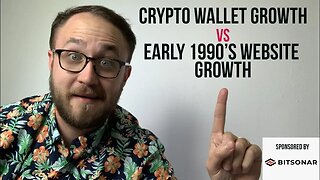 EARLY 1990s WEBSITE GROWTH vs CRYPTOCURRENCY WALLET ADDRESS GROWTH | BITSONAR