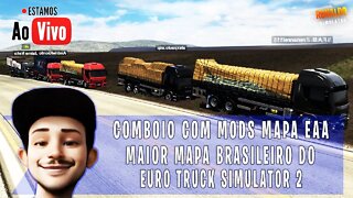 COMBOIO COM MODS BRASILEIROS MAPA EAA MAIOR MAPA DO NO ETS2 1.42 BETA