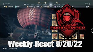 Assassin's Creed Odyssey- Weekly Reset 9/20/22