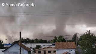 In Colorado there is a confirmed large and extremely dangerous rain-wrapped tornado on the ground