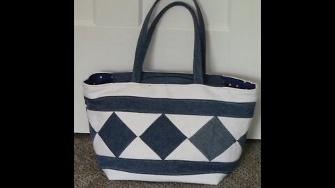 Finishing Denim Tote Bag and ZipIt