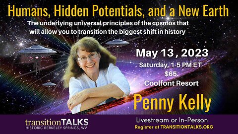 🔥 Penny Kelly LIVE! 🔥 13 May 2023 @ 1-5pm ET - Berkeley Springs (in person OR Livestream)