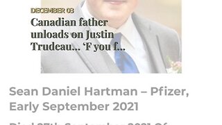 Canadian father unloads on Justin Trudeau… ‘F you for killing my son!’…