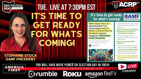 It's Time to Get Ready For What's Coming Stephanie Stock | LIVE 7:30pm