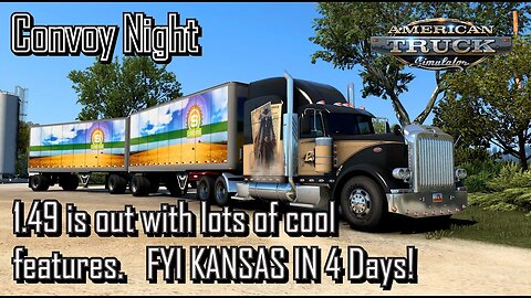 American Truck Simulator - Pony Express Convy Night