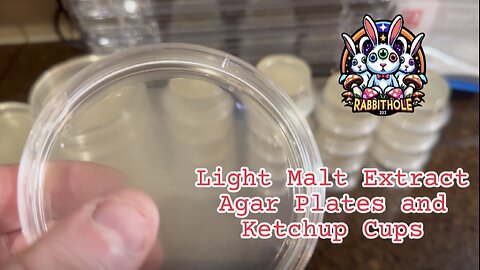 Let’s make agar with Light malt extract for #mushrooms using both Petri dishes and ketchup cups