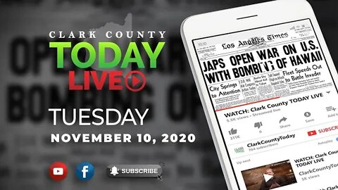 WATCH: Clark County TODAY LIVE • Tuesday, November 10, 2020