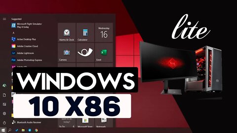 SAIU O WINDOWS 10 X86 LITE! PARA PROCESSADORES 32 BITS