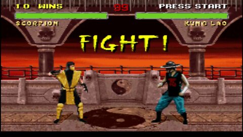 [Replay] Mortal Kombat II (SNES) - Scorpion - Very Hard - No Continues