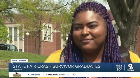 Ohio State Fair crash survivor graduates from UC