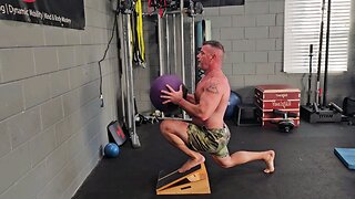 Mobility Monday: (Macebell Staggered Squat - Medicine Ball & Slant Board Waĺl Toss)