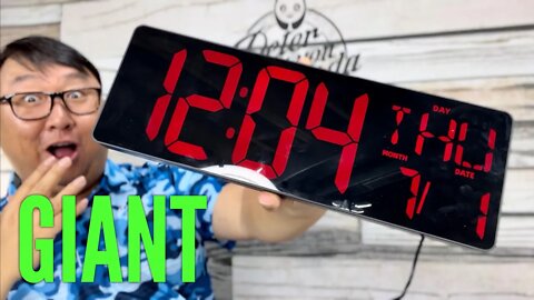 Giant Digital LED Wall Clock Review