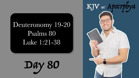 Day 80 - Bible in One Year KJV [2022]