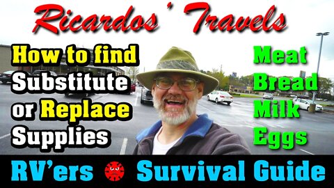 RV'ers Survival Guide on Finding & Substituting Food and Supplies + Disinfecting your RV