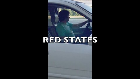 THIS is the difference between red states & blue states while sitting in pandemic traffic #Shorts