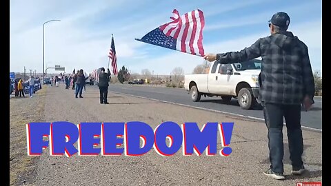 The Peoples Convoy USA - Albuquerque, New Mexico Interviews From I-40 Rally Eastbound! FREEDOM!