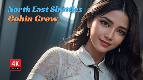 4k Ai Lookbook Girl North East Shuttles | cabin crew dress #ailookbookgirl #aibeauty