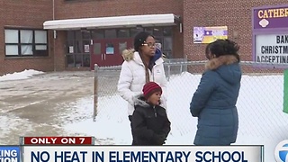 Parents of students at one Detroit school say classrooms are without heat