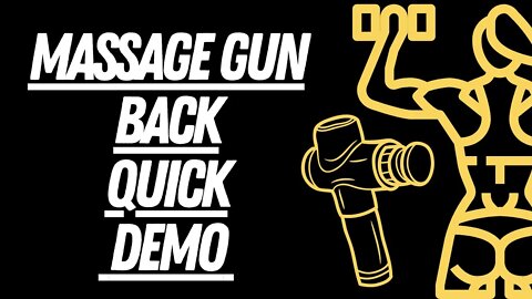 Demo: how to use a massage gun on your back safely | TikTok version | Massage Gun tips & techniques