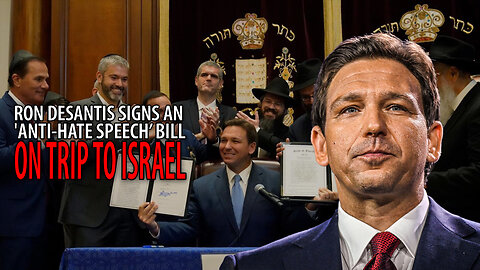 Ron Desantis Signs Anti 'Hate Speech' Bill While in Israel After Donating $100,000 to Ben Shapiro