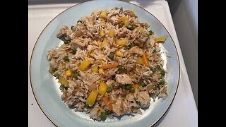 Chicken and Vegetable Stir Fry with Rice