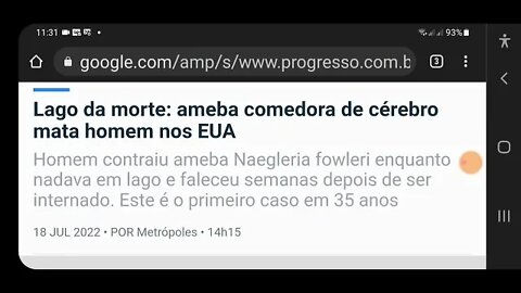 Ameba que come cérebro fez coisas nos EUA