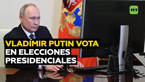 Putin vota en las elecciones presidenciales
