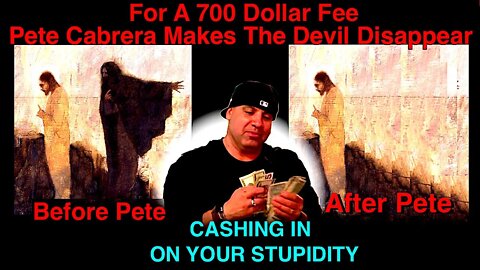 Pete Cabrera Exposed "Satan Didn't Tempt Jesus"