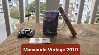 Macanudo Vintage 2010 cigar review
