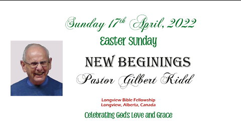 New Beginnings - Pastor Kidd